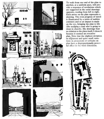 Buff Fig 10 Gordon Cullen, Townscape, Sequential Vision